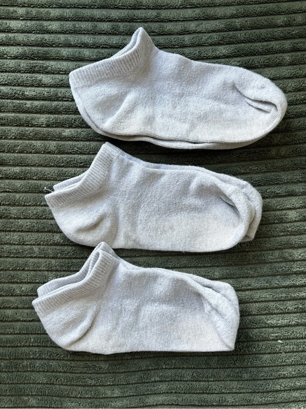 J. Crew Women's Low-Cut Socks in Light Gray - 3 Pack